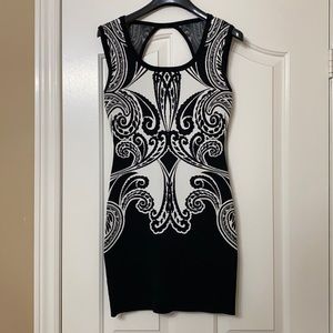 Guess Black and White Dress (Size S)